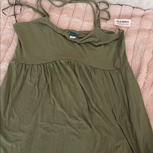 Old Navy Sage Green Strappy Dress, Size large (NEW)